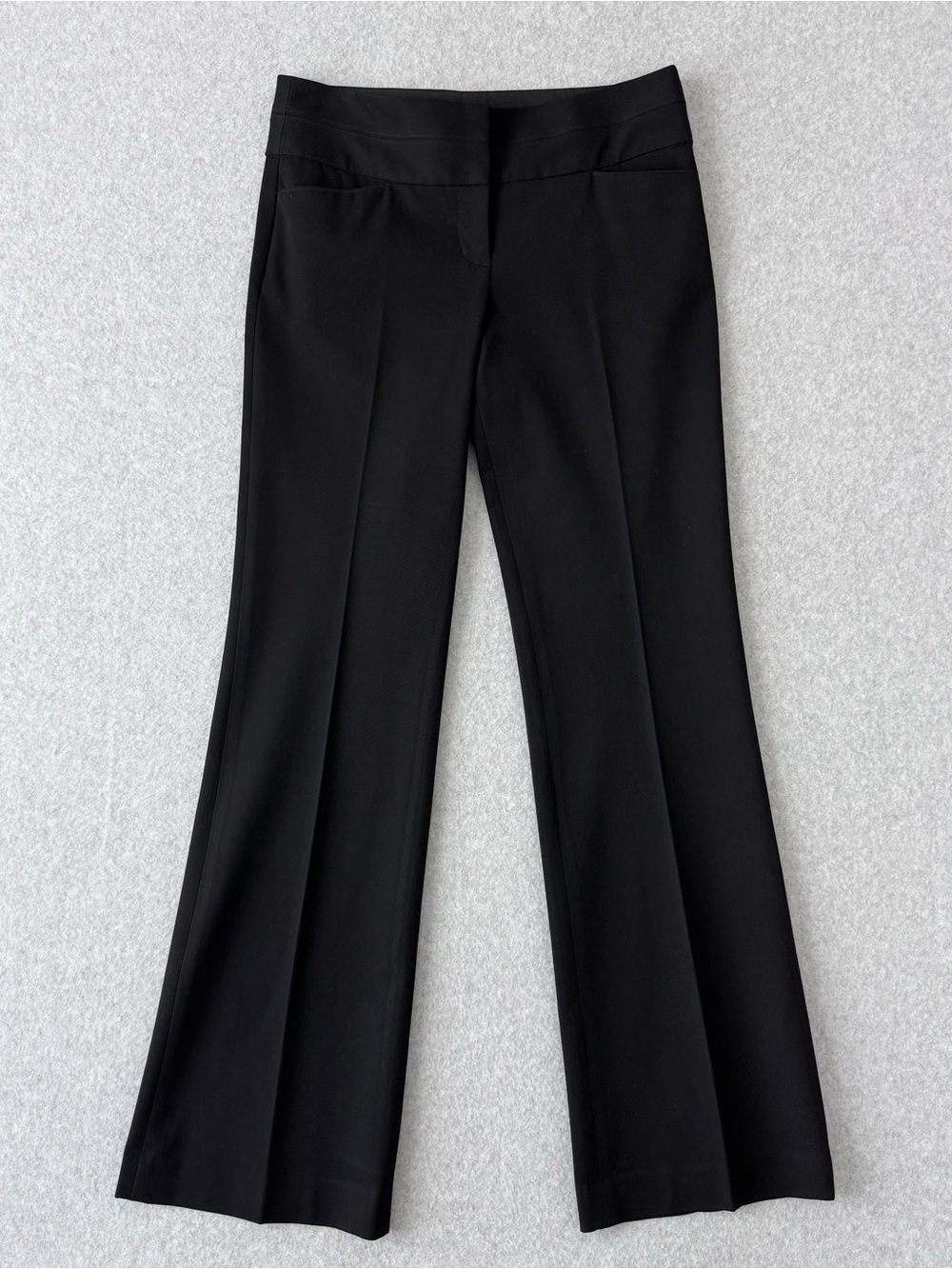 Express Editor Dress Pants Womens 2 2R Black Wide Leg Minimalist Office Preppy